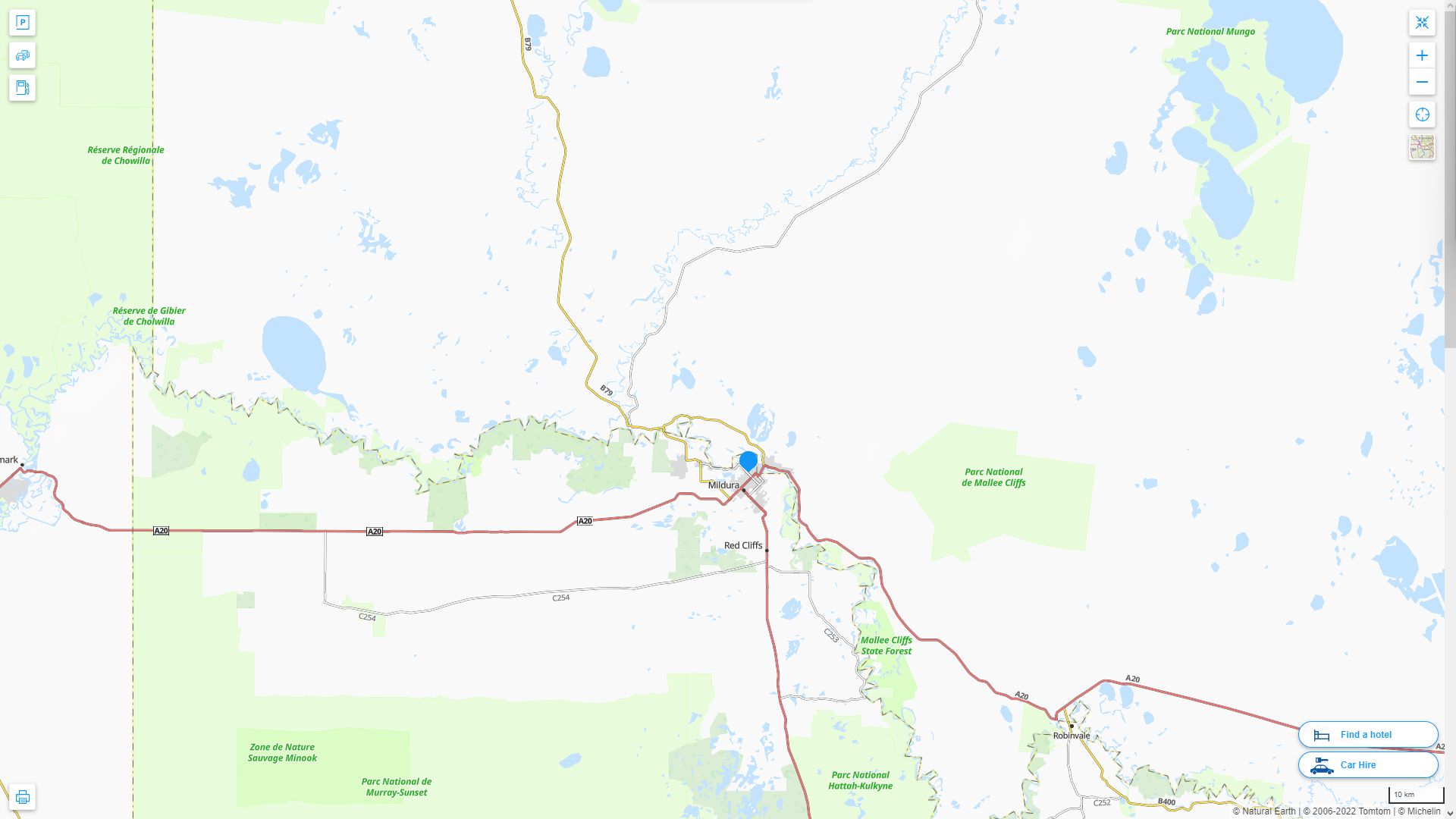Mildura Highway and Road Map